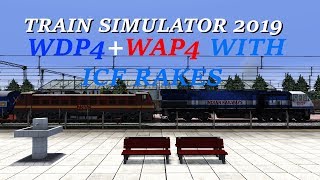 TRAIN SIMULATOR 2019 PC WDP4  WAP4 JOURNEY [upl. by Nemad]