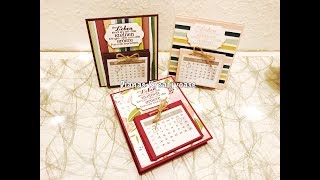 Silvester Gäste Goodie  Tischkalender mit Produkten von Stampin’ Up [upl. by Aihppa]