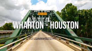 Wharton to Houston Drive with me on a Texas highway [upl. by Eiahpets]