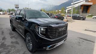 Black 2024 GMC Sierra 1500 Denali Ultimate Denali Ultimate Review  Wolfe Canmore [upl. by Erdda807]