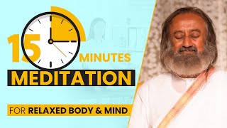 Short Meditation for Stress Reduction  Gurudev [upl. by Htessil]