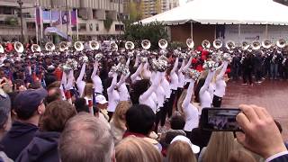 Illinois Band Dance Team Cheerleaders Redbox Bowl Pep Rally San Francisco California 2019 [upl. by Krucik941]