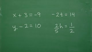 Let’s Solve These Basic Algebra Equations StepbyStep…… [upl. by Calla]