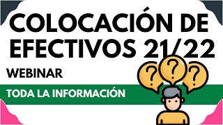 TALLER ONLINE COLOCACIÓN DE EFECTIVOS 2122 [upl. by Grantland]