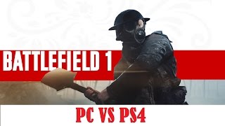 PC GTX 750 Ti VS PS4 IN BATTLEFIELD 1  WHO WILL WIN  1080p 60FPS [upl. by Gnuj]