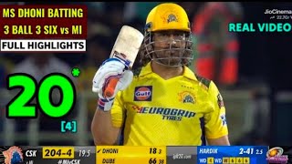 महेंद्र सिंह धोनी Thala For a Reason Dhoni msdhoni msd msdhonistatus highlights CSK vs Mi [upl. by Novla]