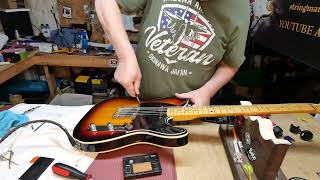 Fender Japan Jerry Donahue Telecaster Gets Wilkinson Compensated Saddles EP329 [upl. by Eseret]