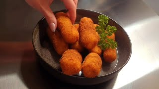 Knusprige Kroketten schnell und einfach 🥰 Crispy croquettes quick and easy [upl. by Torie]