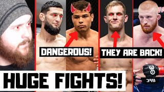 Khamzat Chimaev vs Paulo Costa Garry vs Rodriguez Bo Nickal Returns MMA News Reaction [upl. by Parry97]