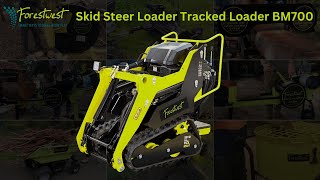 Forestwest Skid Steer Loader Tracked Loader BM700 Display [upl. by Inihor]