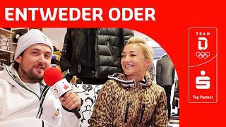 quotFeiern oder Chillenquot🎉 Entwederoder mit Aljona Savchenko  Team Deutschland  PyeongChang [upl. by Ahsial]