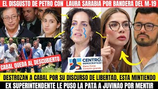 LA DISCUSIÓN DE PETRO CON LAURA SARABIA CABAL AL DESCUBIERTO LE DESTAPAN JUVINAO CALLA POR LEAL [upl. by Ede7]