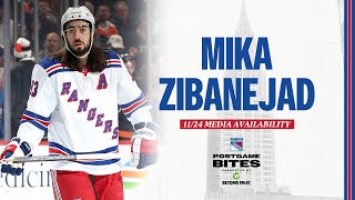 NYR  PHI Mika Zibanejad Postgame Media Availability  November 24 2023 [upl. by Sulakcin]