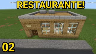 Cidade 2  Como construir um restaurante fácil no Minecraft [upl. by Haroved]