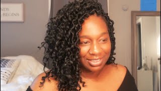 Watch Me Install Curly Crochet Locs  ￼Bob Cut [upl. by Corrine347]