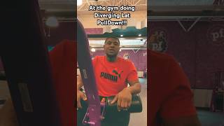 DIVERGING LAT PULLDOWN planetfitness CHANNEL318 dallas youtubeshorts [upl. by Dranik667]