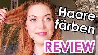 Haare färben  Mein Fazit Haarfarbe blonde Haare rot färben Review [upl. by Xilef]