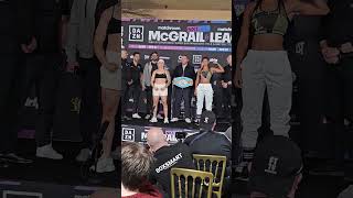 Beatriz Ferreira vs Yanina Lescano staredown 🔥🥊 BeatrizFerreira Lescano ibf boxing weighins [upl. by Warrick]