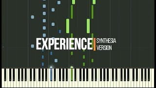 Ludovico Einaudi  Experience  Synthesia Piano Tutorial [upl. by Ledif]