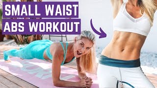 BEST PLANK workout for a SMALLER WAIST amp FLAT ABS [upl. by Oinegue697]