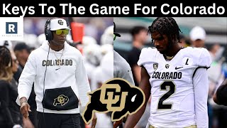 Colorado Football vs Nebraska  Keys To The Game For The Colorado Buffaloes [upl. by Negah]