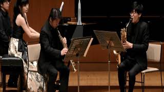 JeanMichel DamaseTrio pour Saxophone SopranoSaxophone Baryton et Piano 23mov [upl. by Ynnad]