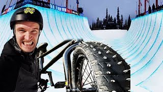 THE DEADLY BMX TIRES VS MEGA HALF PIPE FLAIR [upl. by Adiell]