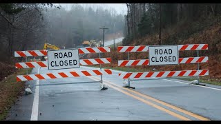 NC 61 Road Closure from Deermont Rd to Sockwell Rd  Gibsonville NC [upl. by Eilahtan]