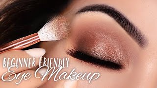 Beginners Eye Makeup Tutorial SUPER Easy Step By Step  How To Apply Eyeshadow [upl. by Zamir]