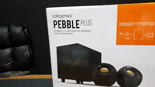 Parlantes Creative Pebble Plus 2024  Prueba de sonido [upl. by Krigsman92]