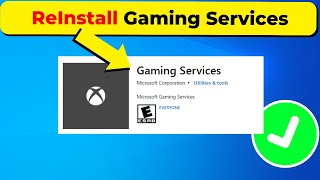 How to Reinstall Gaming Services On Windows 10  2024 [upl. by Nylyahs]