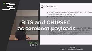 BITS and CHIPSEC as coreboot payloads [upl. by Yuht]