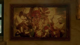 Zelda BOTW Link Hangs Up The Photo Of The Champions In His House Secret Cutscene [upl. by Heppman]