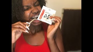 How to put Orthodontic Elastics on with Long Nails [upl. by Amaty]