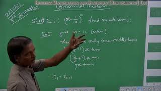 BINOMIAL THEOREM LECTURE 23 edited [upl. by Aikrahs]