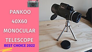 Pankoo 40X60 Monocular Telescope Review amp Test  Top Monocular Telescope [upl. by Anelad]