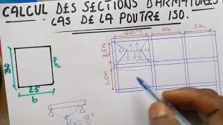 comment DIMENSIONNER UNE poutrefaire le calcul de la poutre à la flexion simple isostatique [upl. by Blaire]