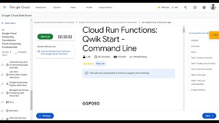 Cloud Run Functions Qwik Start  Command Line qwiklabs GSP080 actualizado Epañol [upl. by Aeresed]