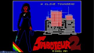 SABOTEUR II Level 1 Walkthru Mod Version 101b 128K ZX Spectrum 2024 game Gameplay DVDfeverGames [upl. by Niltak774]