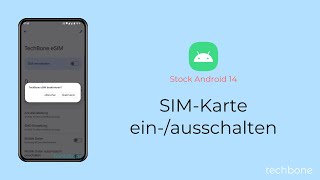 SIMKarte einschalten oder ausschalten Android 14 [upl. by Philbert]