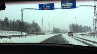 Winter Driving  Lappeenranta FI [upl. by Anahsat]