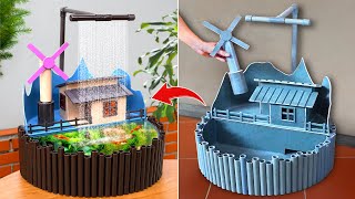 How to build stunning fish tank from PVC pipes  PVC pipe ideas [upl. by Cristie]