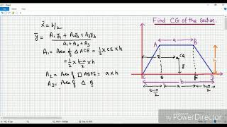 How to Find CG Of TRAPEZOIDAL Section [upl. by Sterne]