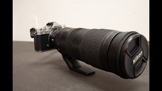 Objektiv AFS Nikkor 200500mm f56E ED VR [upl. by Airun]