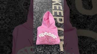 SP5DER OG WEB HOODIE PINK sp5der hoodie more fashion viral chances [upl. by Audris]