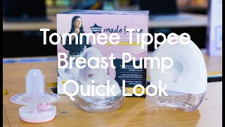 TOMMEE TIPPEE Made for Me Single Electric Wearable Breast Pump  Quick Look [upl. by Aremihc]