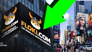 Floki Crypto Token Takes Over Times Square NYC Crypto Domination [upl. by Worthy]