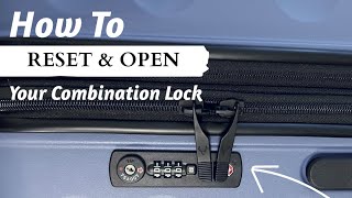 How to Reset Your Suitcase TSA Combination Lock [upl. by Pasadis]