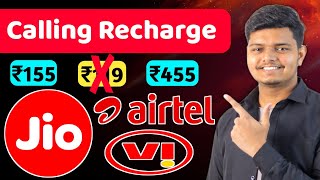 Cheapest Only Calling Recharge Plans 2024  Jio Vs Airtel Vs Vi [upl. by Seko]