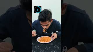 Challenge eating noodles in just 10 second 🍝😊🥰  Tasty Bites Arish  food foodchallenge foodie [upl. by Ebonee]